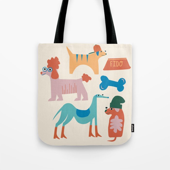 Summer Dogs Tote Bag Gallery Image 1
