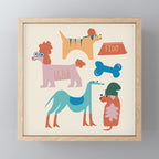 Summer Dogs Mini Art Print Gallery Image 1