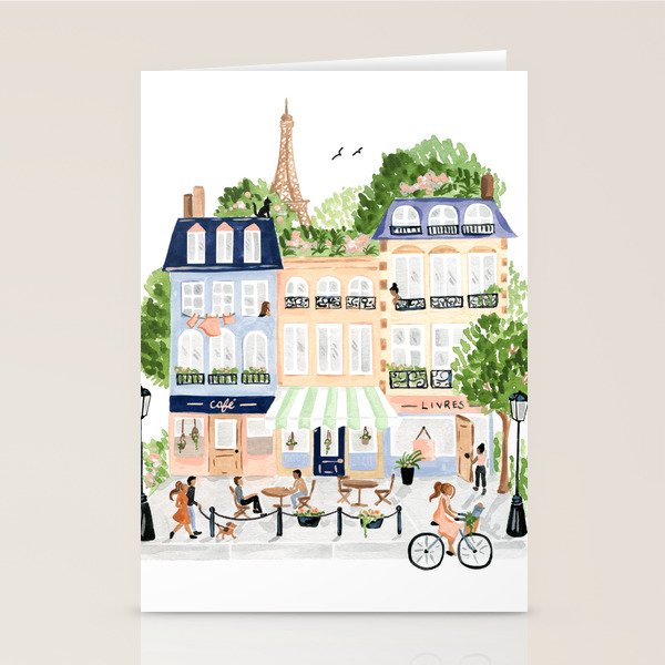 Parisian Buildings Stationery Card Gallery Image 2