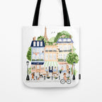 Parisian Buildings Tote Bag Gallery Image 1