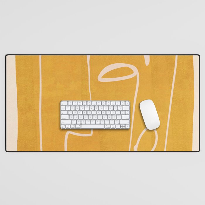 Abstract Face 33 Desk Mat Gallery Image 1