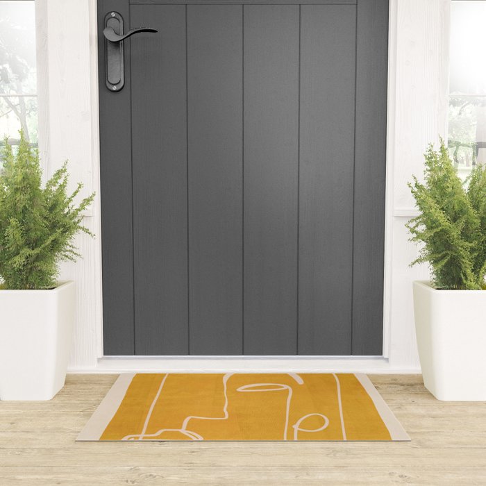 Abstract Face 33 Welcome Mat Gallery Image 3