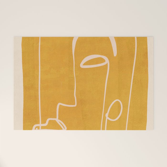 Abstract Face 33 Welcome Mat Gallery Image 1