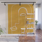 Abstract Face 33 Wall Mural Gallery Image 1
