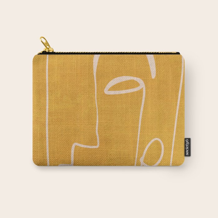 Abstract Face 33 Carry All Pouch Gallery Image 1