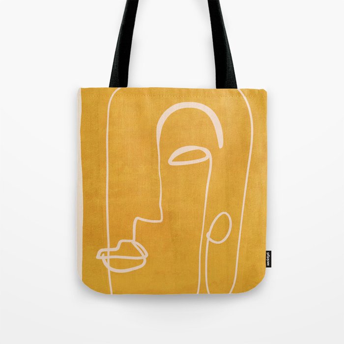 Abstract Face 33 Tote Bag Gallery Image 1