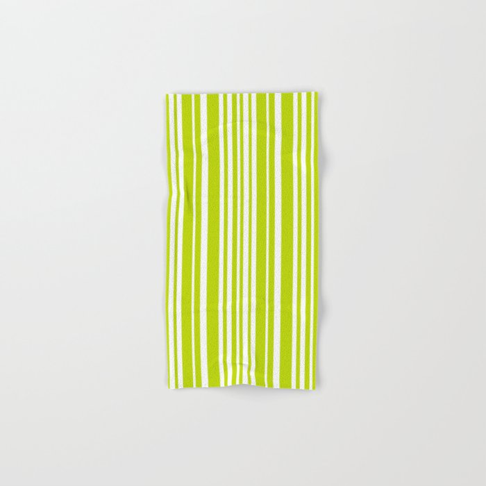 Classic Stripes XXXVIII - Lime Green Bath Towel Gallery Image 1