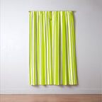 Classic Stripes XXXVIII - Lime Green Window Curtain Gallery Image 3