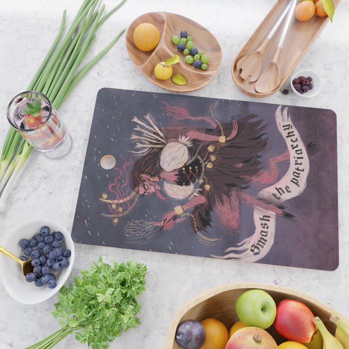 Krampus â Smash the Patriarchy Cutting Board Gallery Image 2