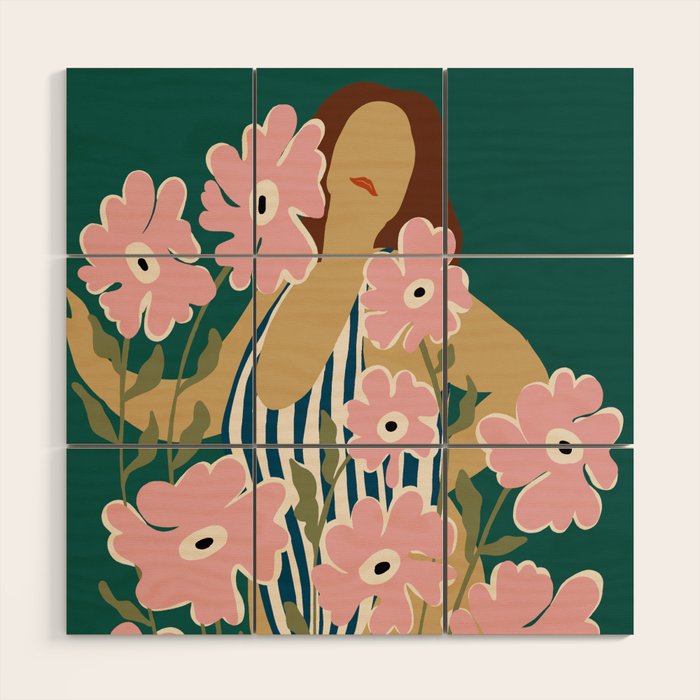 FLORAL FAT FUN FFF Wood Wall Art Gallery Image 1