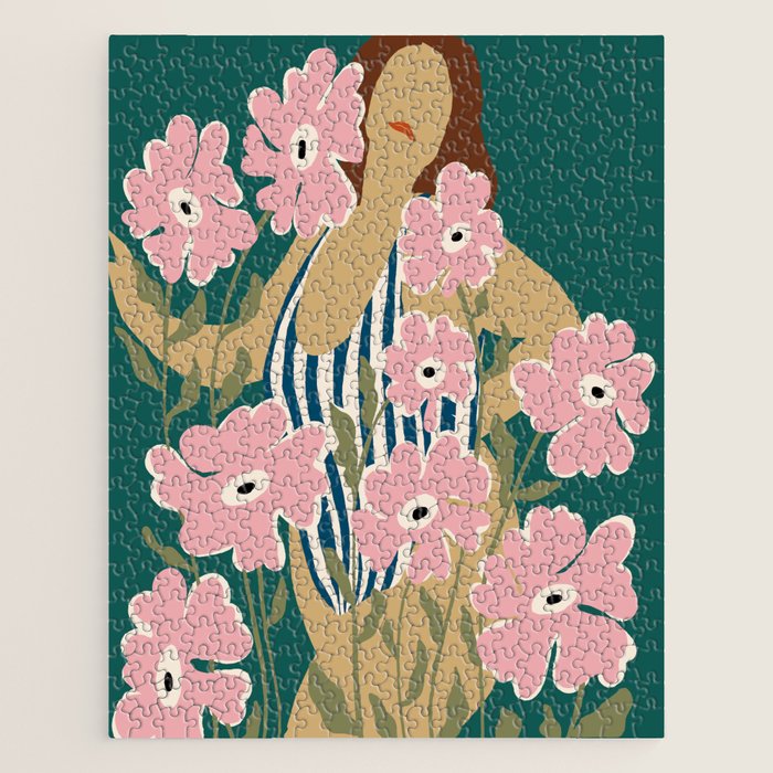 FLORAL FAT FUN FFF Jigsaw Puzzle Gallery Image 1