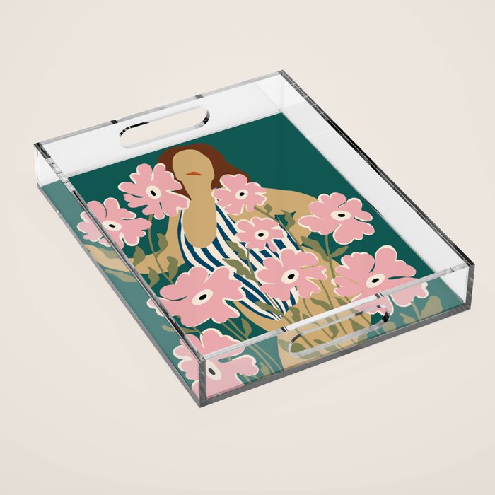FLORAL FAT FUN FFF Acrylic Tray Gallery Image 1