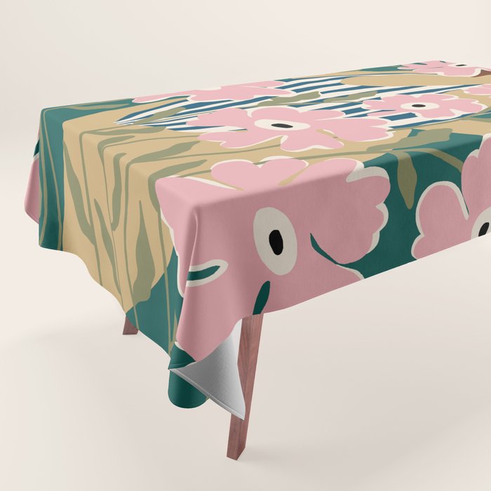 FLORAL FAT FUN FFF Tablecloth Gallery Image 1