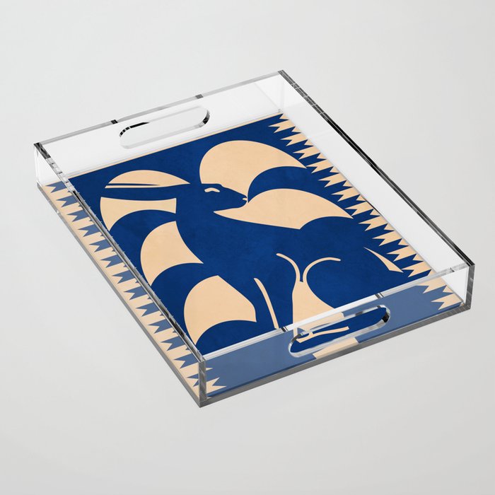 Minimalist Rabbit 6 Acrylic Tray Gallery Image 1