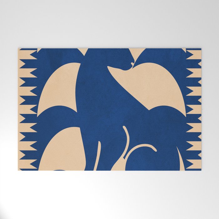 Minimalist Rabbit 6 Welcome Mat Gallery Image 1