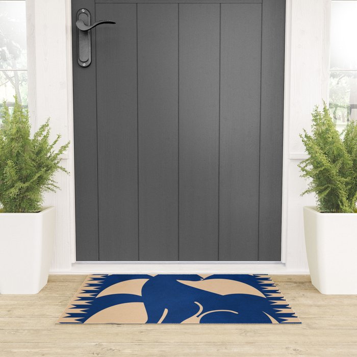 Minimalist Rabbit 6 Welcome Mat Gallery Image 3
