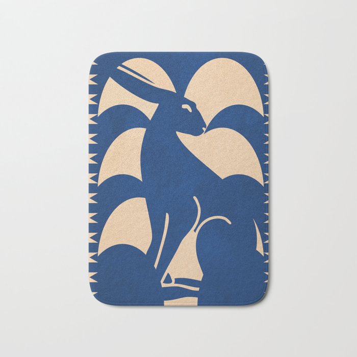 Minimalist Rabbit 6 Bath Mat Gallery Image 1