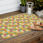  Bold Vintage Checks Pattern - Small XIX Outdoor Rug Gallery Image 2