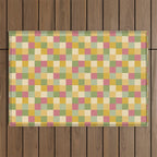  Bold Vintage Checks Pattern - Small XIX Outdoor Rug Gallery Image 1