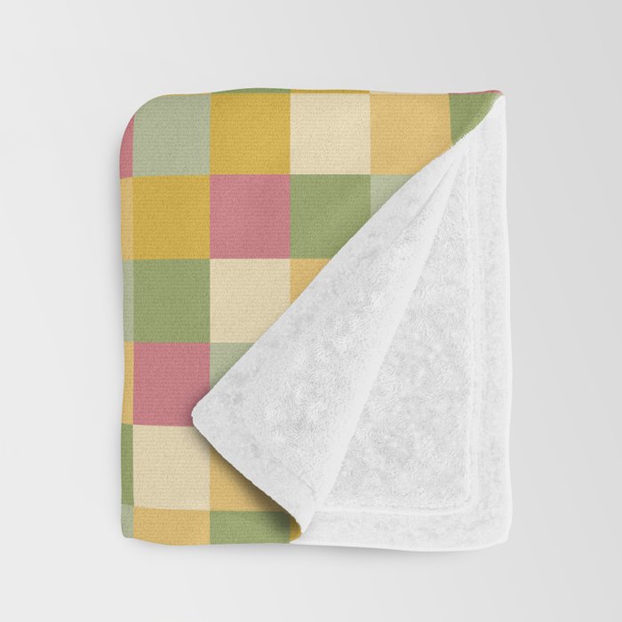  Bold Vintage Checks Pattern - Small XIX Throw Blanket Gallery Image 3