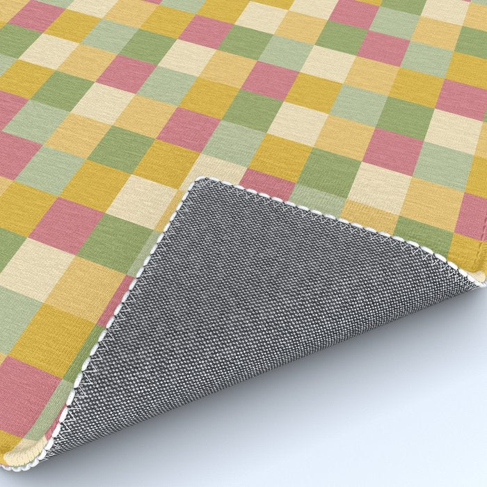  Bold Vintage Checks Pattern - Small XIX Rug Gallery Image 4