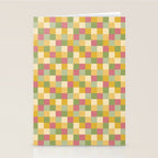  Bold Vintage Checks Pattern - Small XIX Stationery Card Gallery Image 2