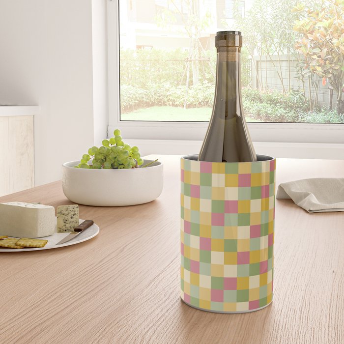  Bold Vintage Checks Pattern - Small XIX Wine Chiller Gallery Image 4