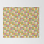  Bold Vintage Checks Pattern - Small XIX Throw Blanket Gallery Image 2