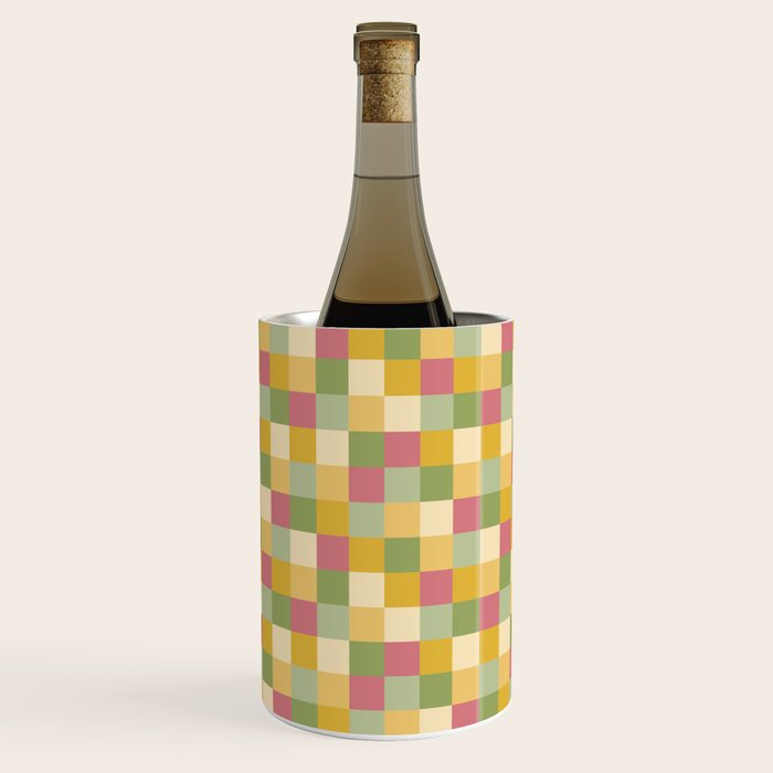  Bold Vintage Checks Pattern - Small XIX Wine Chiller Gallery Image 1