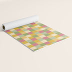  Bold Vintage Checks Pattern - Small XIX Yoga Mat Gallery Image 2