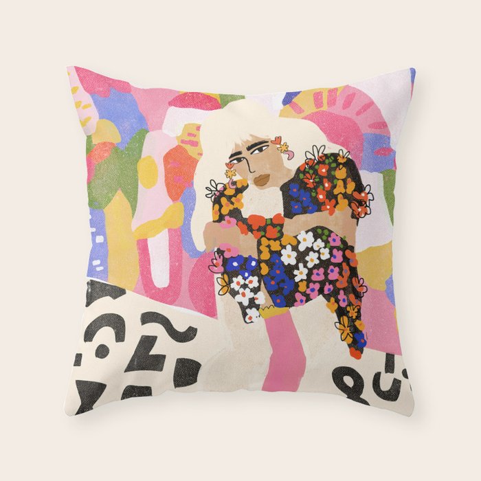 World Full Of Colors Throw Pillow Gallery Image 1
