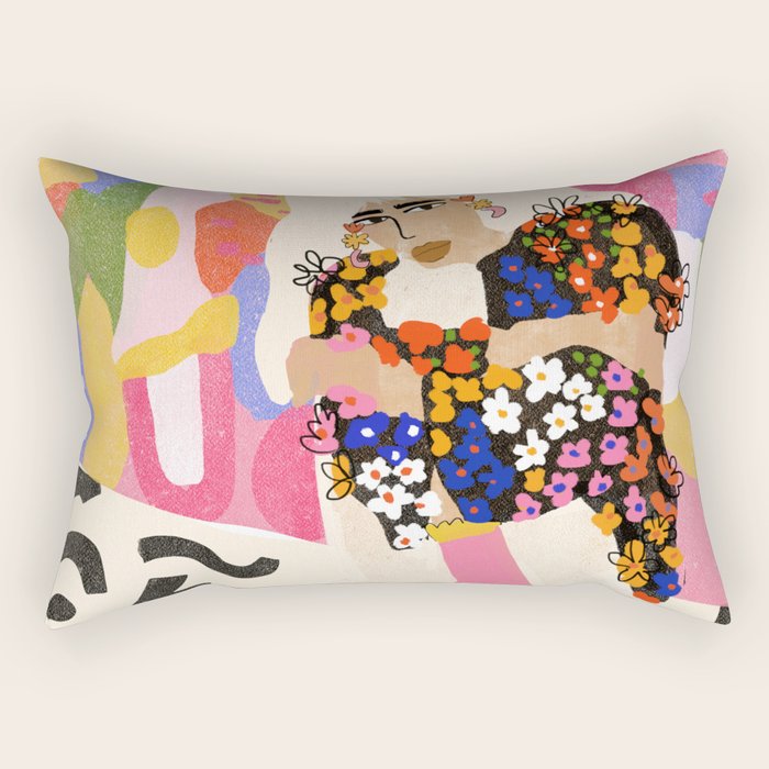 World Full Of Colors Rectangular Pillow Gallery Image 1