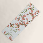 Chinoiserie Cherry Blossom Floral Rose Pink & White Yoga Mat Gallery Image 1