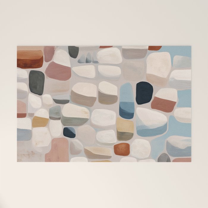 Soft Organic Stone Forms Welcome Mat Gallery Image 1