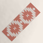 Southwestern Minimalism - Bright Coral Red Yoga Mat Gallery Image 1
