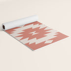 Southwestern Minimalism - Bright Coral Red Yoga Mat Gallery Image 2