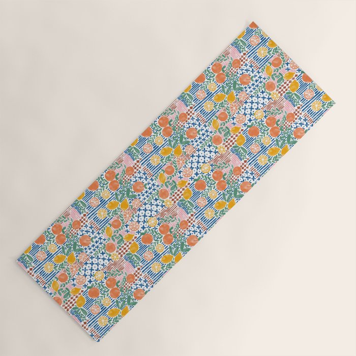 Mediterranean Fusion Citrus Yoga Mat Gallery Image 1
