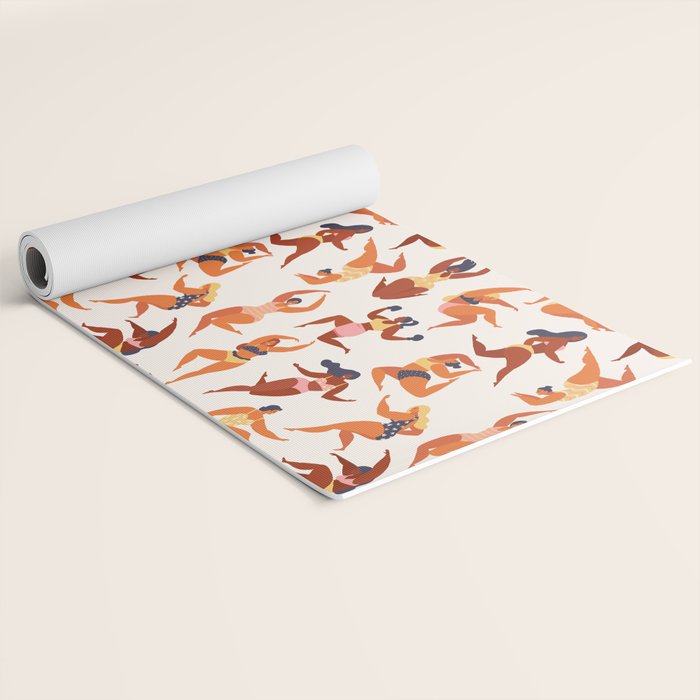 Body Positive. Women in summer swimsuits Yoga Mat Gallery Image 2