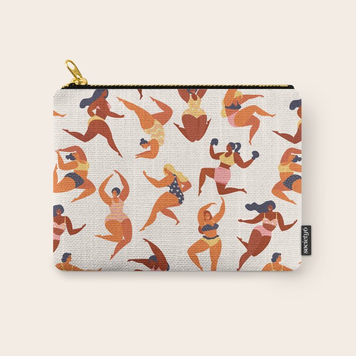 Body Positive. Women in summer swimsuits Carry All Pouch Gallery Image 1