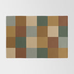 Bold Earthy Checks Pattern - Large VI Rug Gallery Image 2