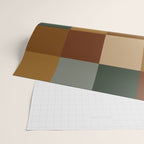 Bold Earthy Checks Pattern - Large VI Wrapping Paper Gallery Image 2