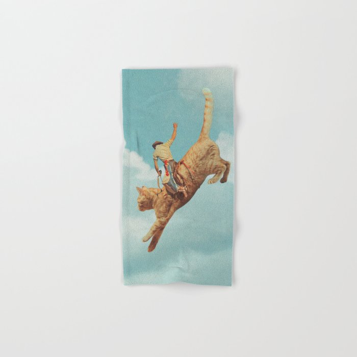 Meehaw - Rodeo Cat Bronc Bath Towel Gallery Image 1