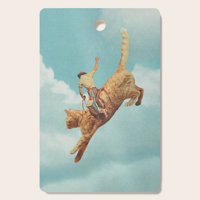 Meehaw - Rodeo Cat Bronc Cutting Board