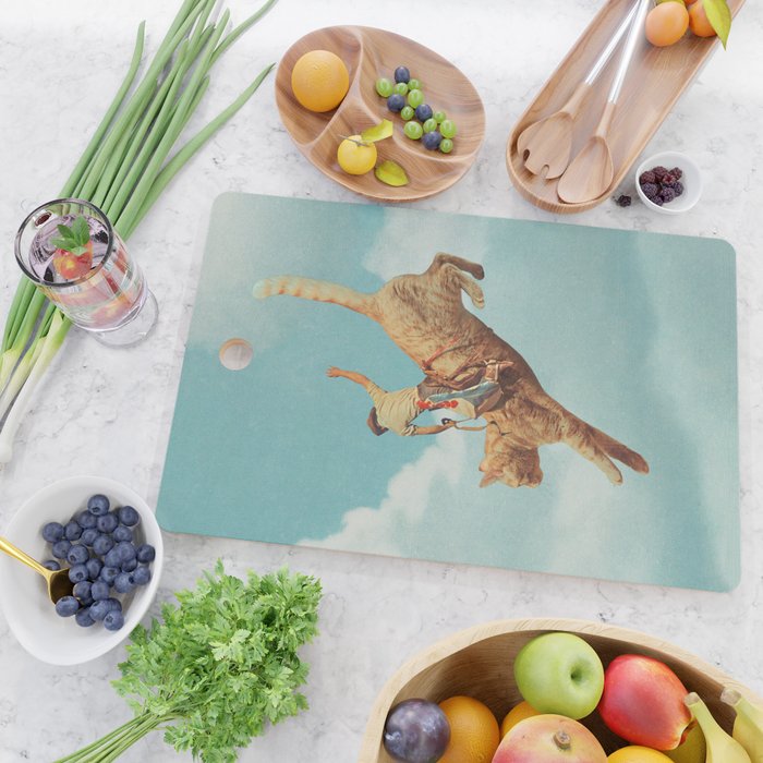 Meehaw - Rodeo Cat Bronc Cutting Board Gallery Image 2