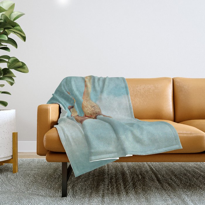 Meehaw - Rodeo Cat Bronc Throw Blanket Gallery Image 1