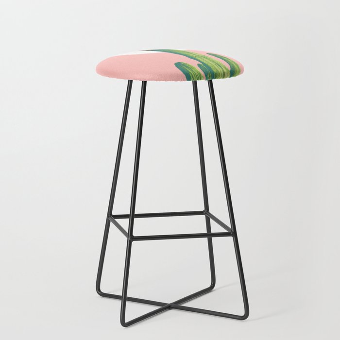 Quirky owl on saguaro cactus Stool Gallery Image 1