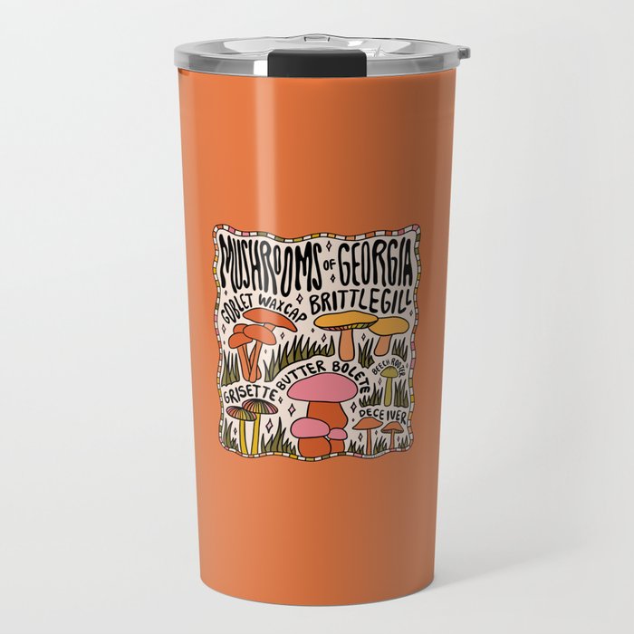 Mushrooms of Georgia Travel Mug Gallery Image 1