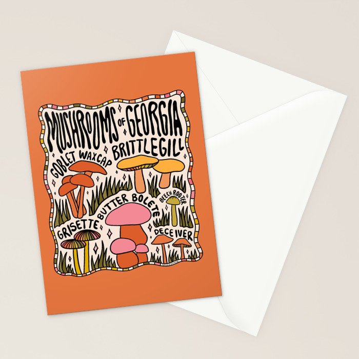 Mushrooms of Georgia Stationery Card Gallery Image 2