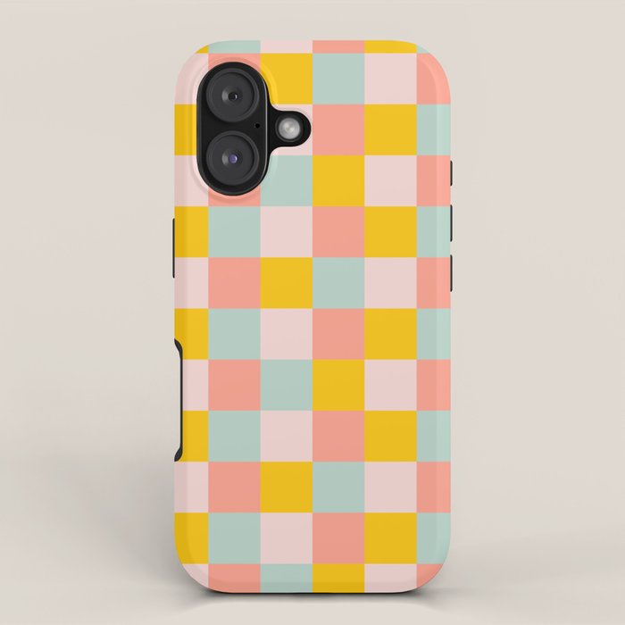 Retro Funky Checks iPhone Case Gallery Image 1