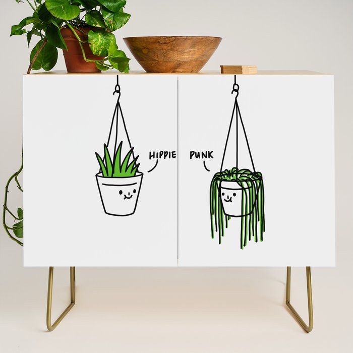 Hippie and Punk plants Credenza Gallery Image 1